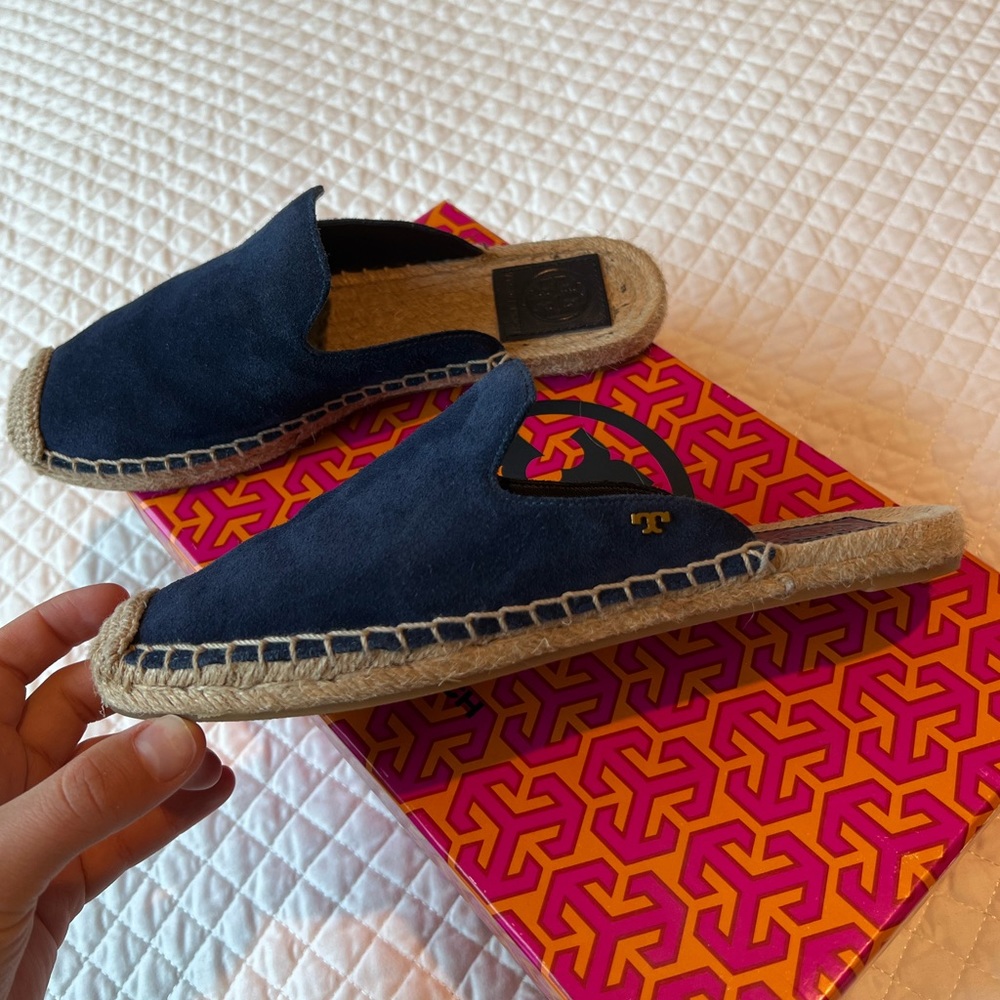 Tory Burch - Max espadrille slide - Blue - Size 6